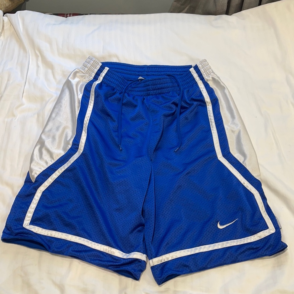 Nike Mens Athletic Short Size M color blue